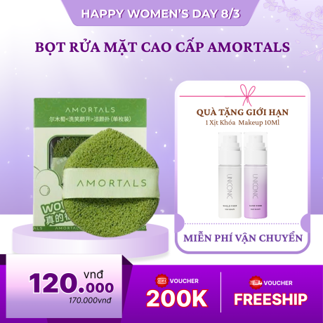 Bọt Rửa Mặt Dạng Giọt Nước Cao Cấp Amortals