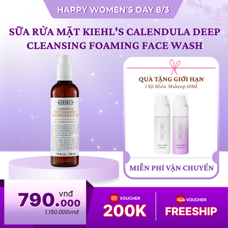 Sữa Rửa Mặt Kiehl's Calendula Deep Cleansing Foaming Face Wash