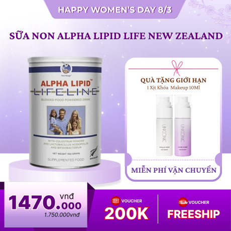 Sữa Non Alpha Lipid Life Line New Zealand 450G