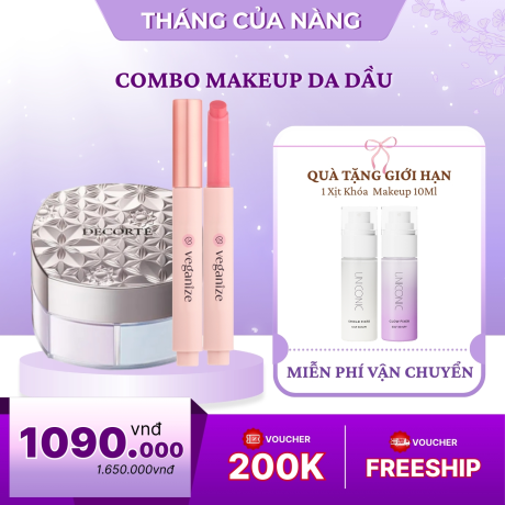 Combo Trang Điểm Nhanh Gọn Đẹp Cho Da Dầu