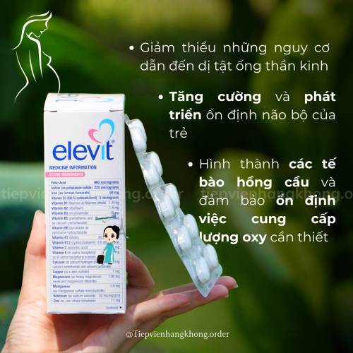 Vitamin Bầu Tổng Hợp Elevit Bầu 100 Viên