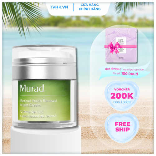 Kem Dưỡng Murad Retinol Youth Renewal Night Cream 50ml – Giải Pháp Trẻ Hóa Da Ban Đêm Với Công Nghệ Retinol Tri-Active