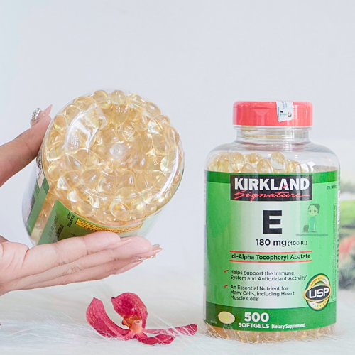 Viên Uống Bổ Sung Vitamin E Kirkland Hộp 500 Viên