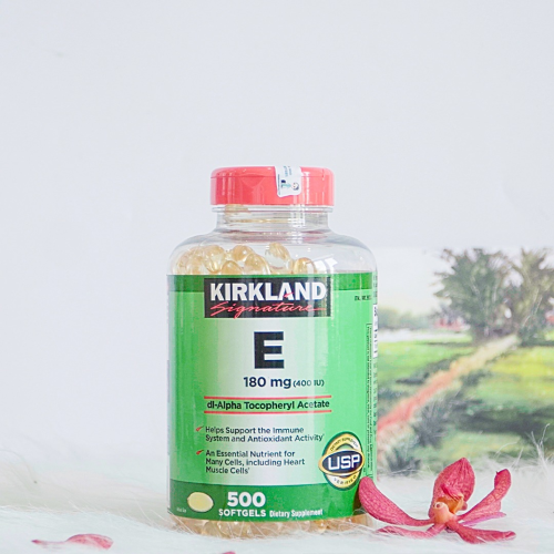 Viên Uống Bổ Sung Vitamin E Kirkland Hộp 500 Viên