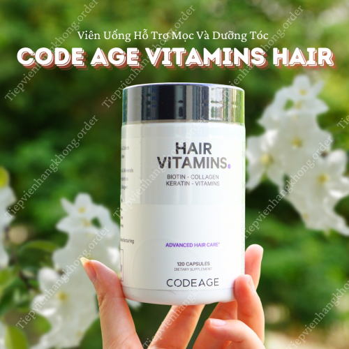 Viên Uống Hair Probiotic CodeAge Hộp 120 Viên