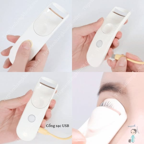 Máy Uốn Bấm Lông Mi Nhiệt Fillimilli Heating Eyelash Curler (Usb Type)
