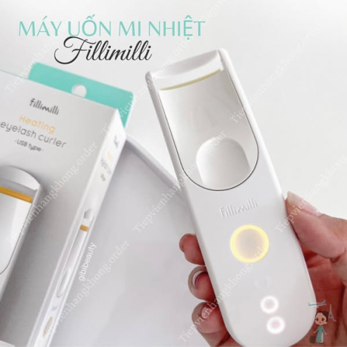 Máy Uốn Bấm Lông Mi Nhiệt Fillimilli Heating Eyelash Curler (Usb Type)
