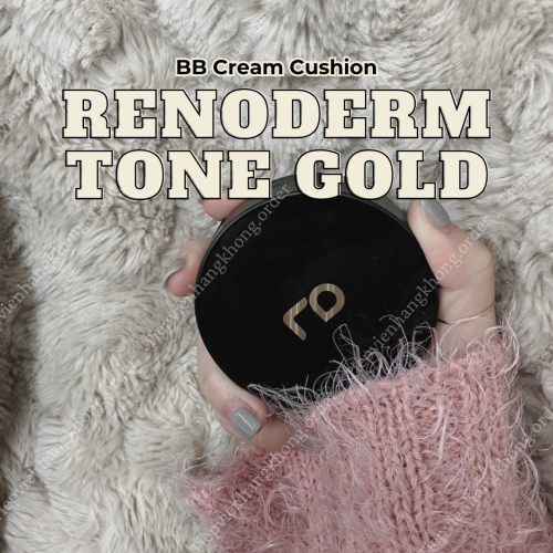 Cushion Renoderm Vỏ Đen Kiềm Dầu Tone Gold Tự Nhiên 15G