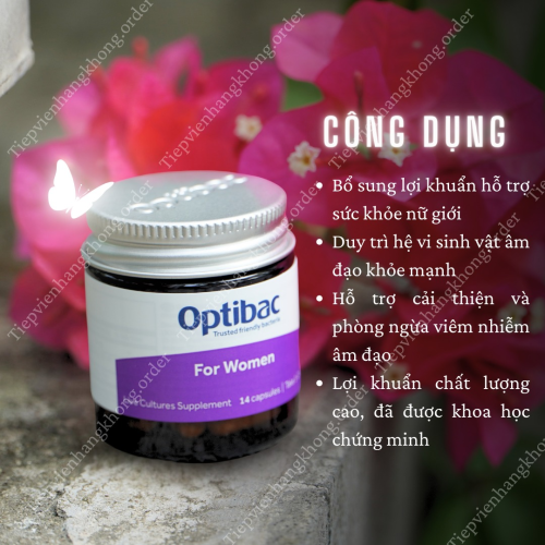 Viên Uống Bổ Sung Lợi Khuẩn Cho Nữ Giới Optibac For Women 30 Viên