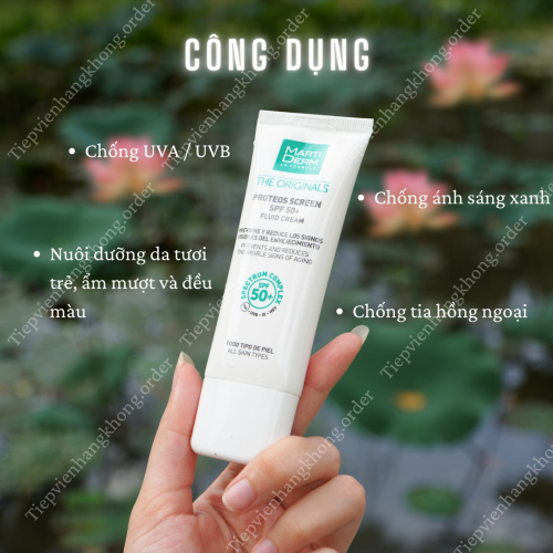 Kem Chống Nắng MartiDerm Màu Xanh 40ML