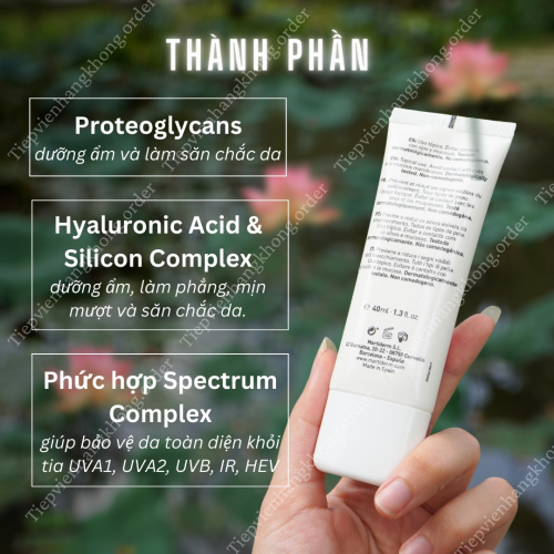 Kem Chống Nắng MartiDerm Màu Xanh 40ML