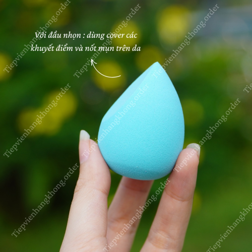 Set Bông Mút Trang Điểm Estee Lauder 3 Bông (Hồng - Tím - Xanh)