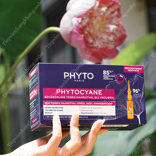 Serum Ngăn Rụng & Kích Thích Mọc Tóc Phyto Phytocyane Tím 12 Ống x 7.5ml