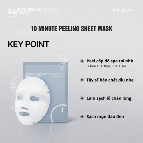 Mặt nạ peel sạch m:ụn đầu đen (Tặng 2 gói kem dưỡng The iLLON)