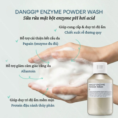 Bột Rửa Mặt The iLLON Danggi Enzyme Powder Wash – Làm Sạch Sâu, Tẩy Tế Bào Chết Dịu Nhẹ Và Duy Trì Độ Ẩm Cho Da