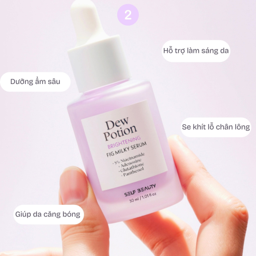 ĐẠI TIỆC 20/10 – COMBO KEM DƯỠNG & SERUM SELF BEAUTY DEW POTION TẶNG Ủ MÔI