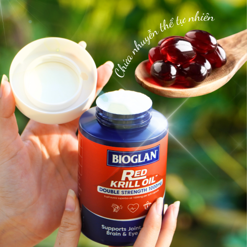 Dầu Nhuyễn Thể Bioglan Red Krill Oil 1000mg 60 Viên.