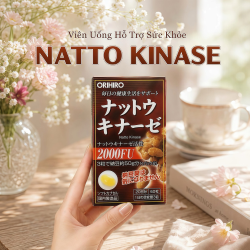 Viên uống Orihiro Nattokinase 4000FU 