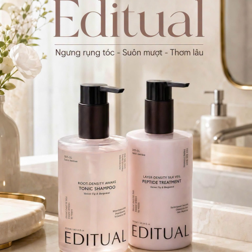Dầu gội chăm sóc da đầu EDITUAL – Làm sạch sâu, thông thoáng da đầu, tóc mềm mượt