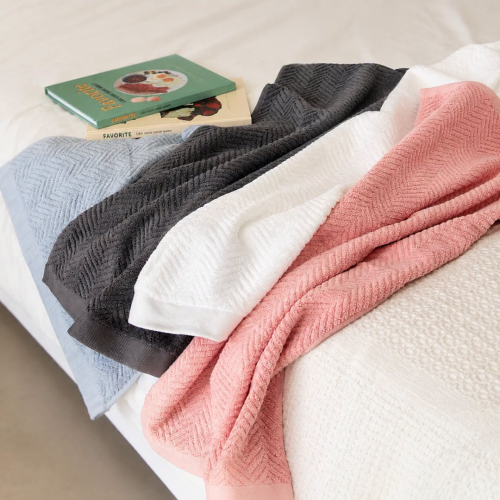 Khăn tắm Soft Touch 40s/2 Herringbone 40x100cm – Khăn cotton cao cấp mềm mại, thấm hút tốt