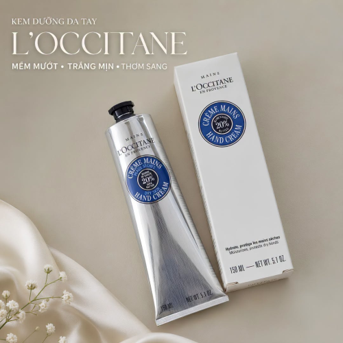 Kem tay L'occitane bơ hạt mỡ (Tặng mặt nạ thạch ủ trắng cao cấp)