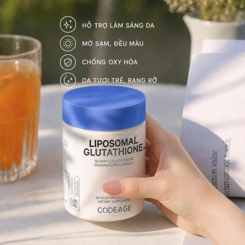 Codeage Liposomal Glutathione – Hỗ Trợ Làm Sáng Da, Chống Oxy Hóa Và Thải Độc Từ Bên Trong