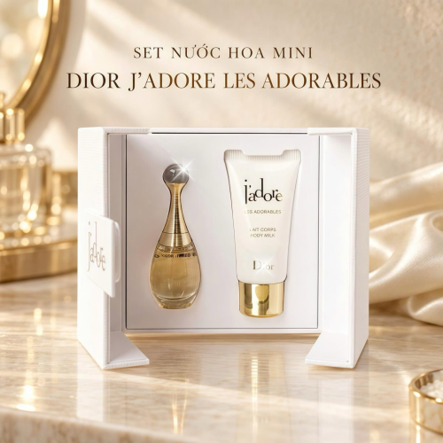 Set Dior Jadore 1 Nước Hoa 5ml và Sữa Dưỡng Body 20ml - Sự Kết Hợp Tinh Tế và Sang Trọng 