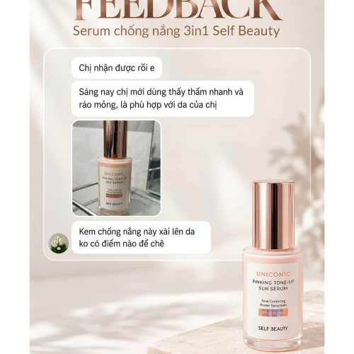 COMBO SERUM CHỐNG NẮNG NÂNG TONE SELF BEAUTY – RẠNG RỠ ĐÓN ĐẠI TIỆC 20/10
