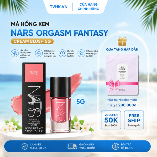 Má Hồng Kem Nars Orgasm Fantasy 5g – Tông Hồng Đào Trong Trẻo, Tạo Hiệu Ứng Má Ửng Hồng Tự Nhiên