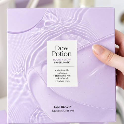 Hộp Mặt Nạ Ủ Trắng Self Beauty Glow Fig Gel (4 miếng) 