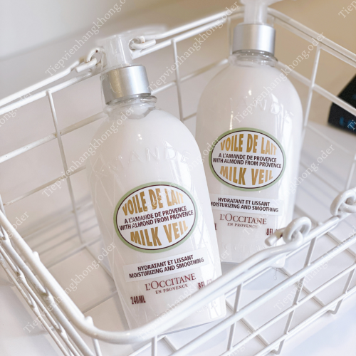 Sữa Dưỡng Thể L'Occitane Moisturizing And Smoothing Almond Milk Veil