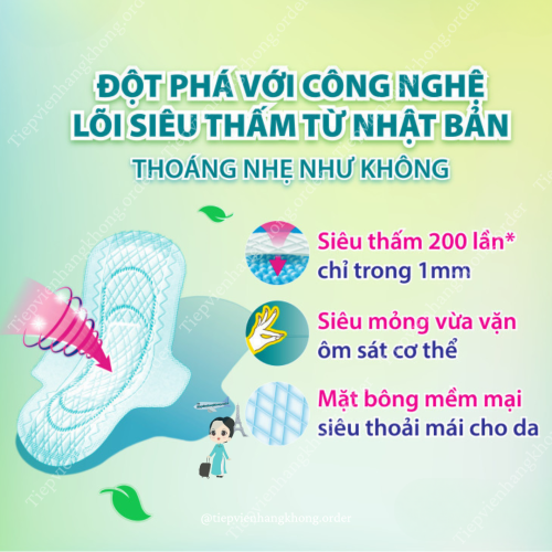 Băng Vệ Sinh Lauri Nhật Ban Ngày Có Cánh 20 Miếng
