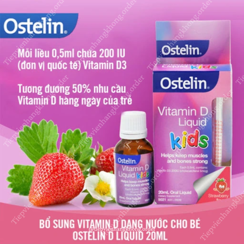 Ostelin Kids Vitamin D3 Liquid 20Ml