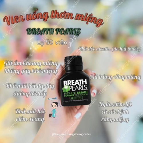 Viên Uống Thơm Miệng Breath Pearls 50 Viên
