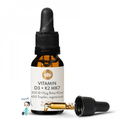 Vitamin D3K2 Mk7 600 Giọt 20Ml