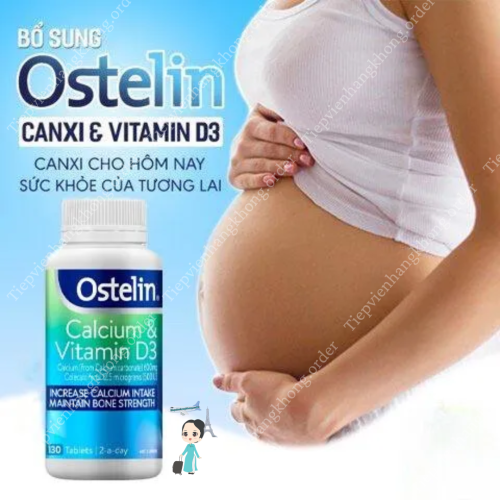 Ostelin Vitamin D3 & Calcium 130 Viên Canxi Người Lớn