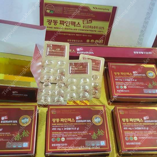 Tinh Dầu Thông Đỏ Kwangdong Hộp 120 Viên