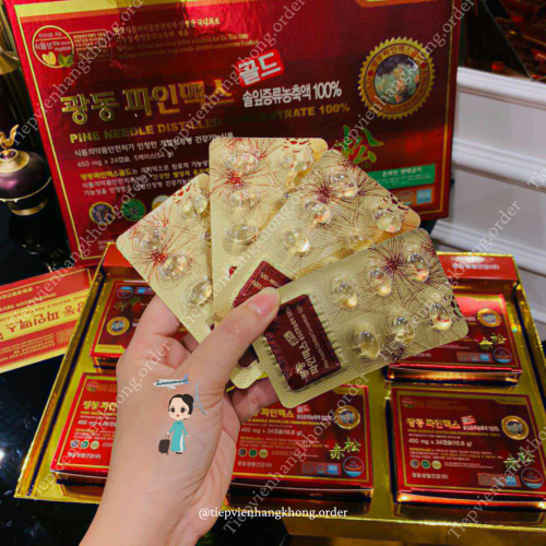 Tinh Dầu Thông Đỏ Kwangdong Hộp 120 Viên