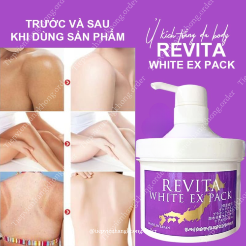 Ủ Trắng Sữa Chua Revita White Expack Tím 500G 