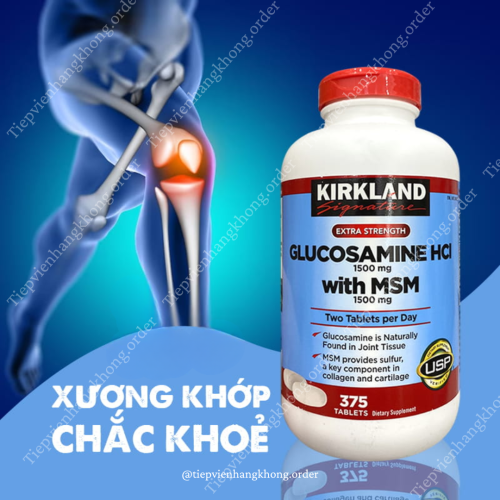 Glucosamine Msm 1500Mg Usa Viên Uống Cải Thiện Vấn Đề Xương Khớp