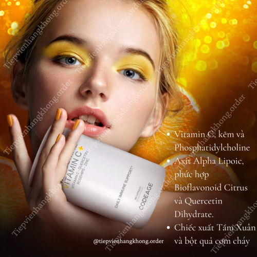Viên Uống Bổ Sung Vitamin C Code Age Liposomal Vitamin C 180 Viên