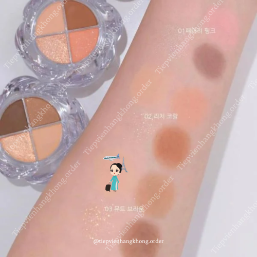 Phấn Mắt 4 Ô Muzigae Mansion Twist Pot Eye Palette