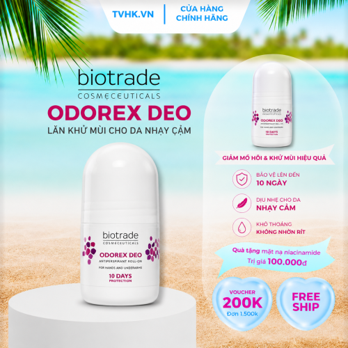Lăn Khử Mùi Biotrade Odorex Deo Antiperspirant Roll-On 20ml – Giải Pháp Kiểm Soát Mồ Hôi Và Mùi Cơ Thể Hiệu Quả