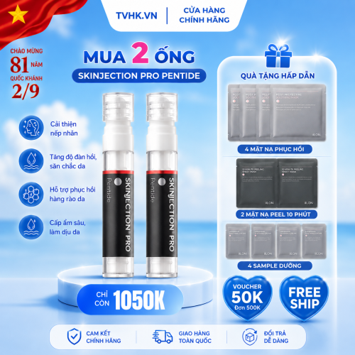 The iLLON Skinjection Pro Peptide Kit – Liệu Trình Cấy Vi Điểm Không Kim Trẻ Hóa, Nâng Cơ Và Tăng Sinh Collagen