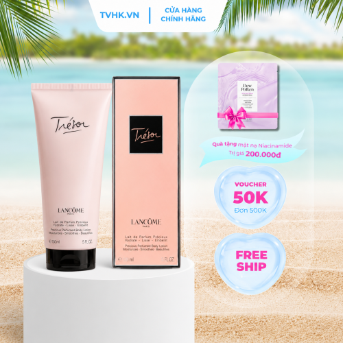 Sữa dưỡng thể nước hoa Lancôme Trésor 150ml – Dưỡng ẩm sâu, lưu hương quyến rũ suốt nhiều giờ