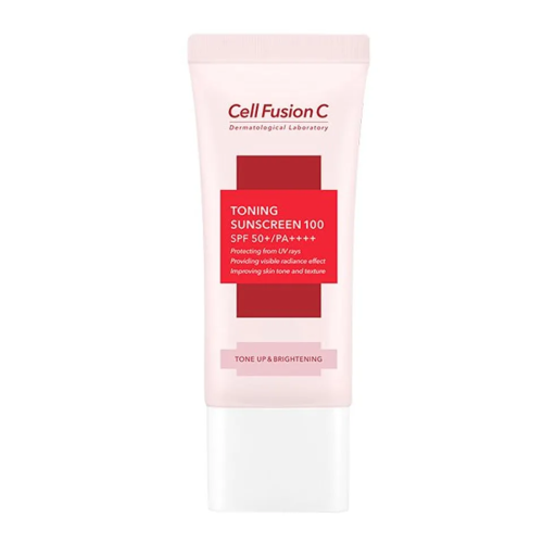 Kem Chống Nắng Nâng Tone Cell Fusion C 50ML Màu Hồng 