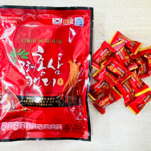 Kẹo Hồng Sâm 6 Năm Tuổi Hàn Quốc Bịch 150g