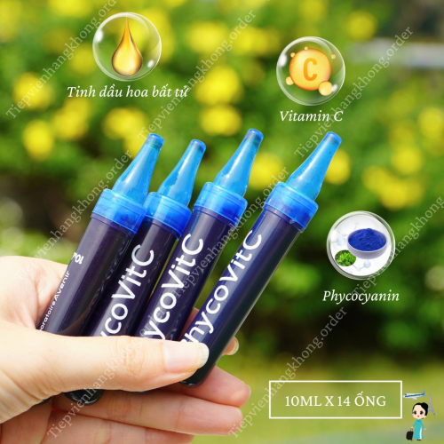 Tảo Tươi Pháp Phyco Vitc Phycocyanine 100Mg