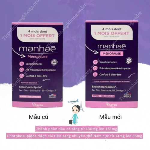 Viên Uống Duy Trì Sinh Lý Phụ Nữ Manhae 120 Viên