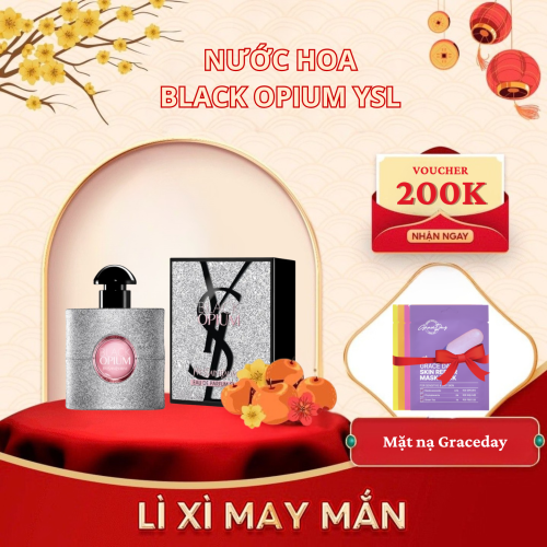 Nước Hoa Black Opium Yves Saint Laurent Glitter EDP 7.5ML